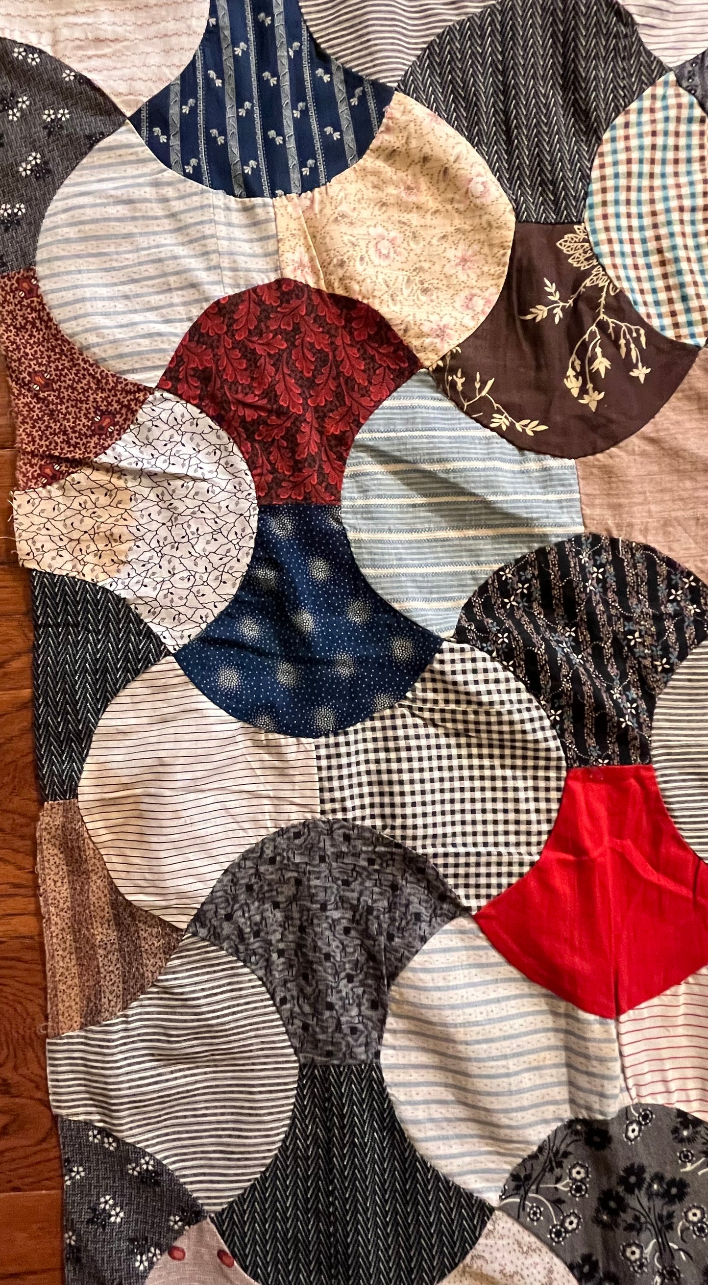 Antique Double Ax Head Quilt Top
