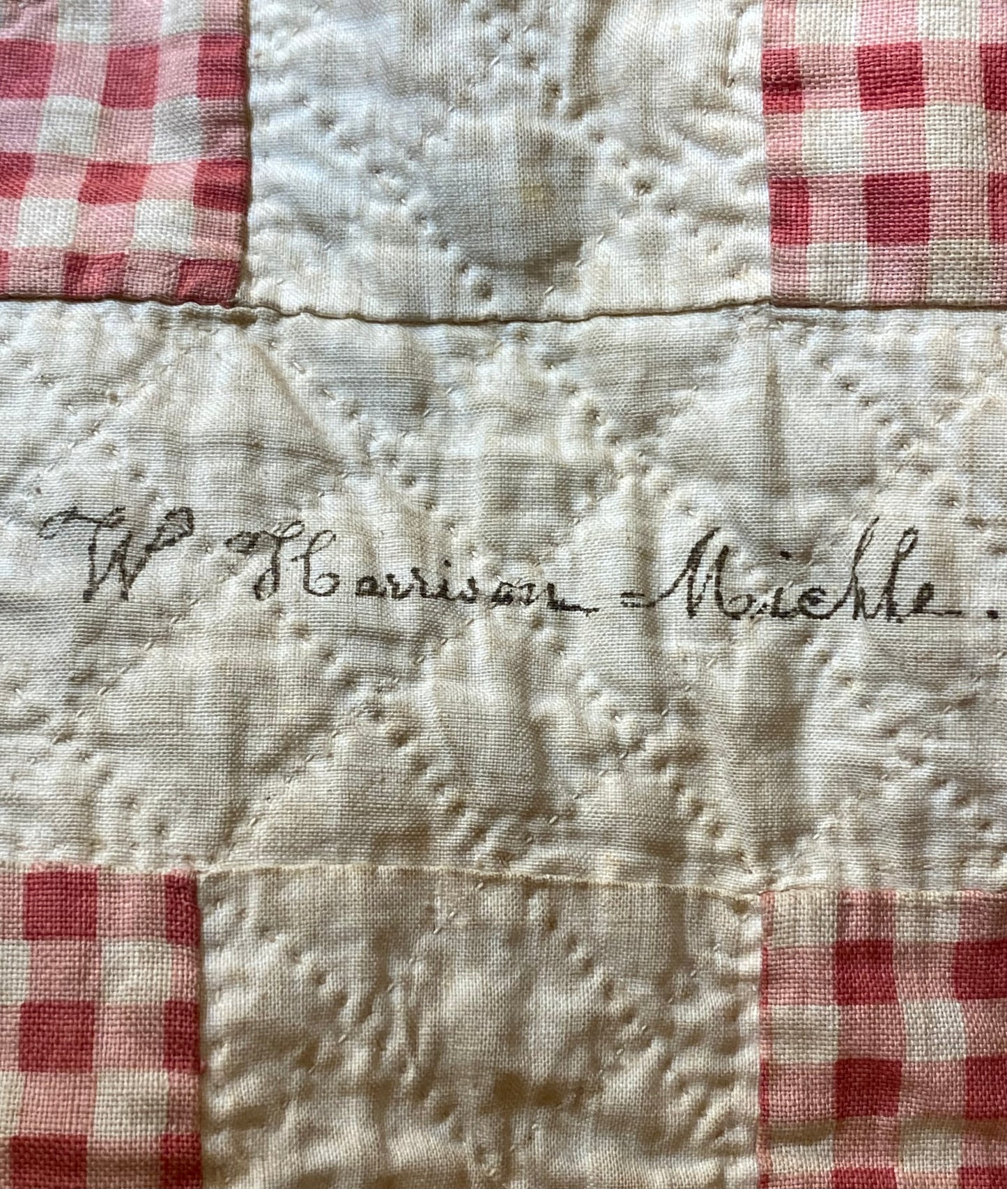Early 1853 New York Signature Album Quilt