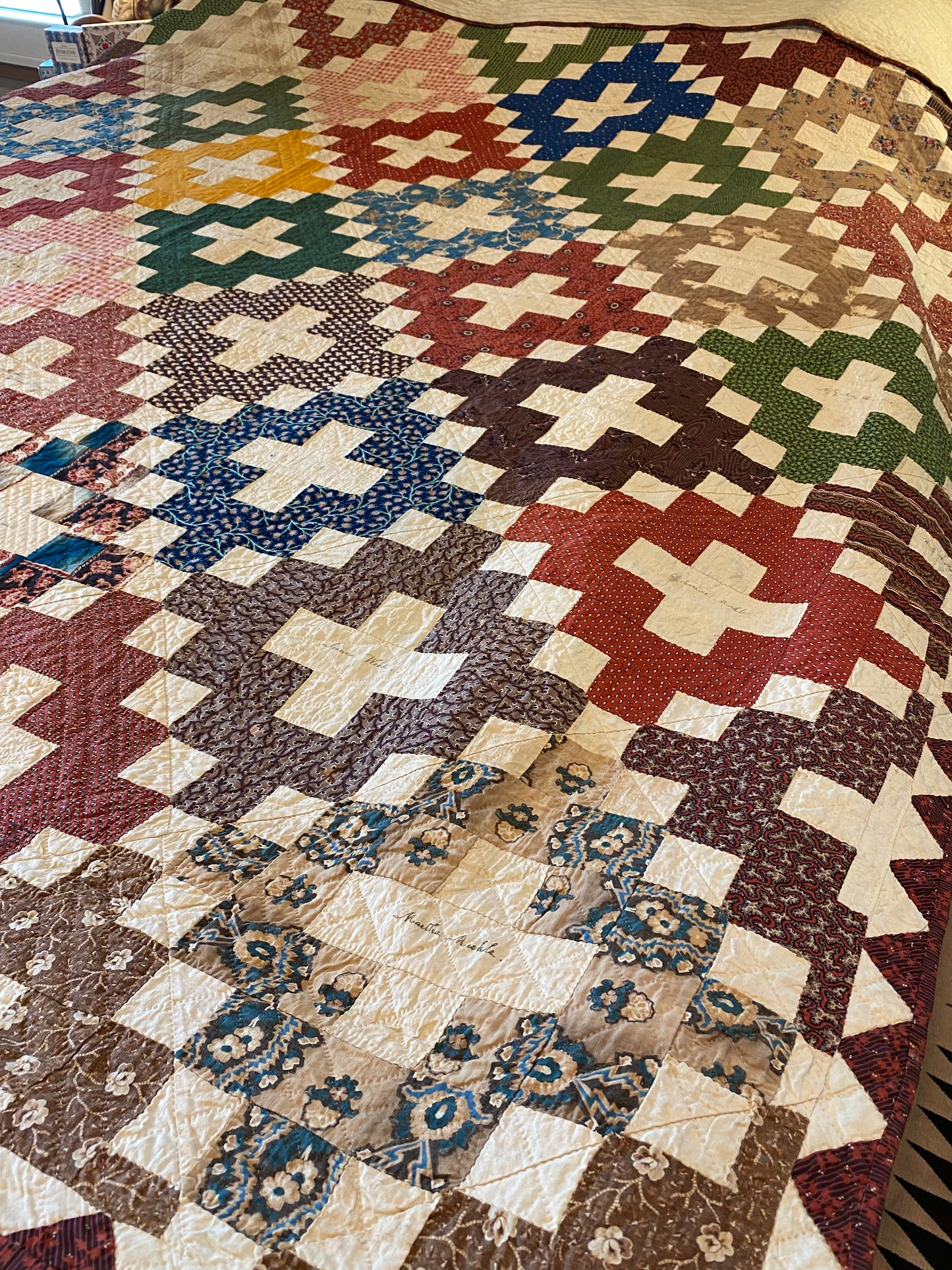 Early 1853 New York Signature Album Quilt