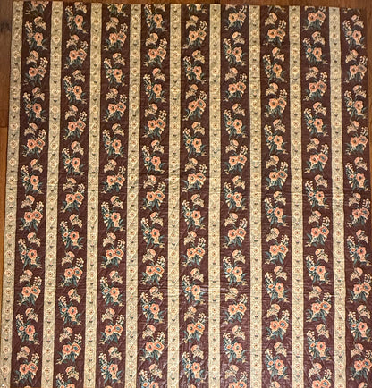 Fantastic Early Circa 1830’s Chintz Quilt