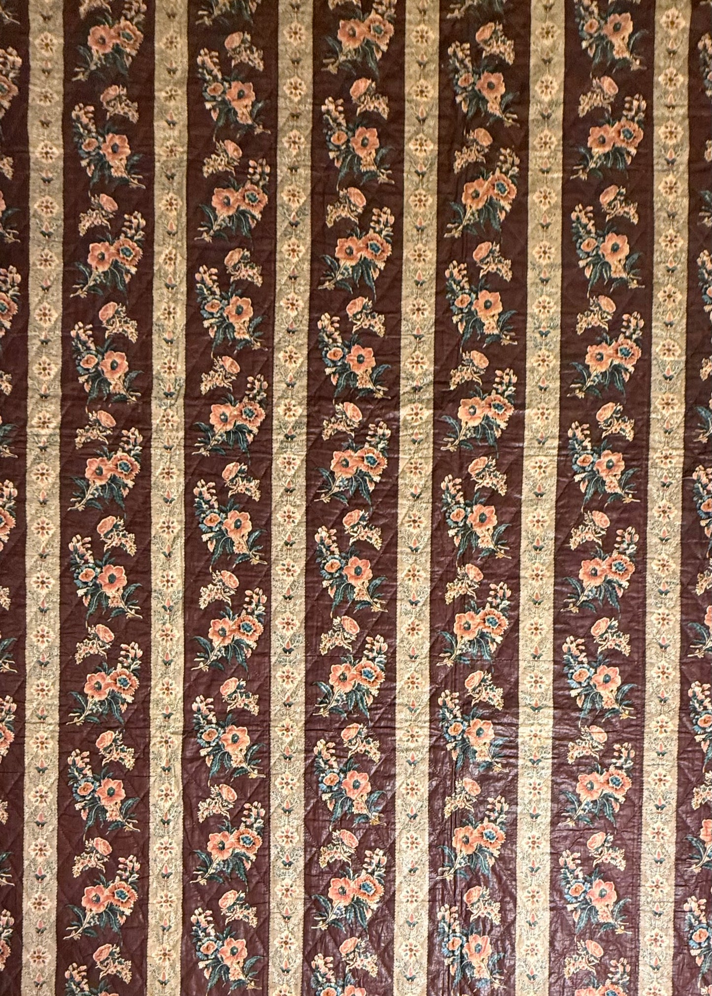 Fantastic Early Circa 1830’s Chintz Quilt