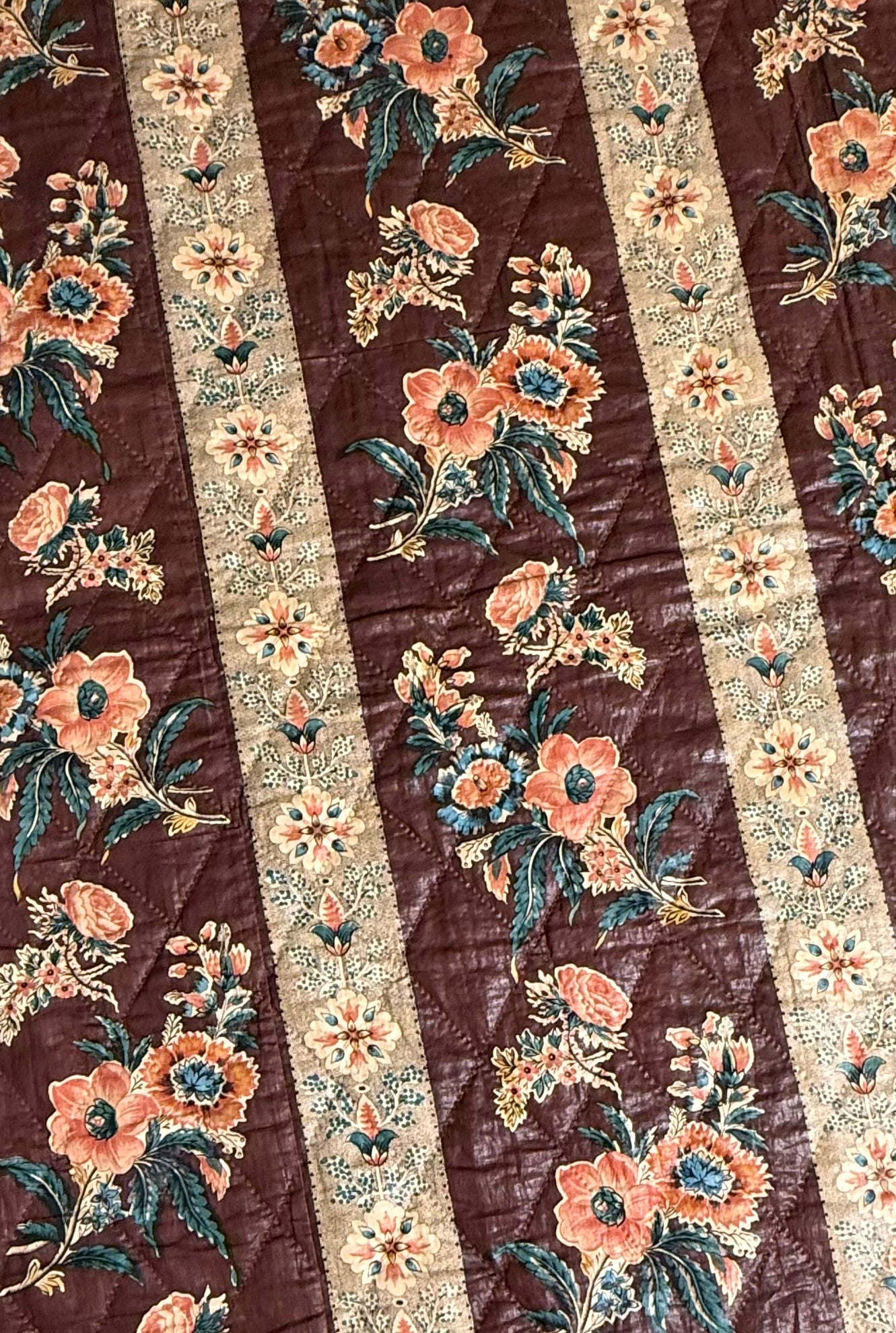 Fantastic Early Circa 1830’s Chintz Quilt