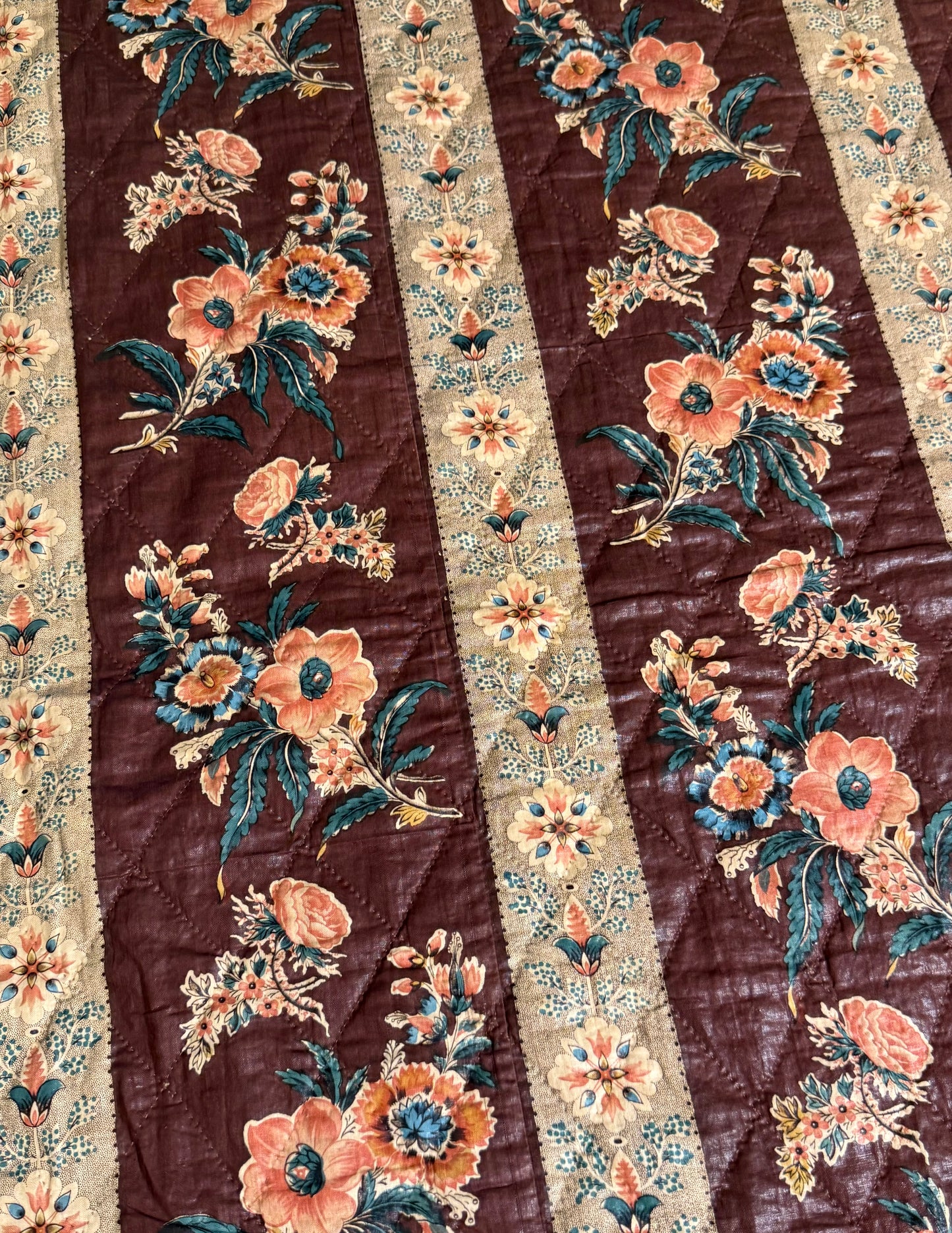 Fantastic Early Circa 1830’s Chintz Quilt