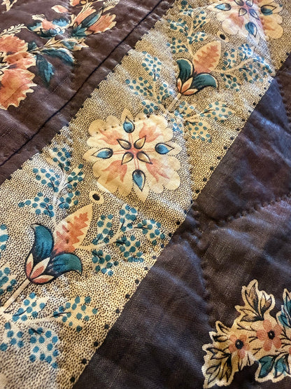 Fantastic Early Circa 1830’s Chintz Quilt