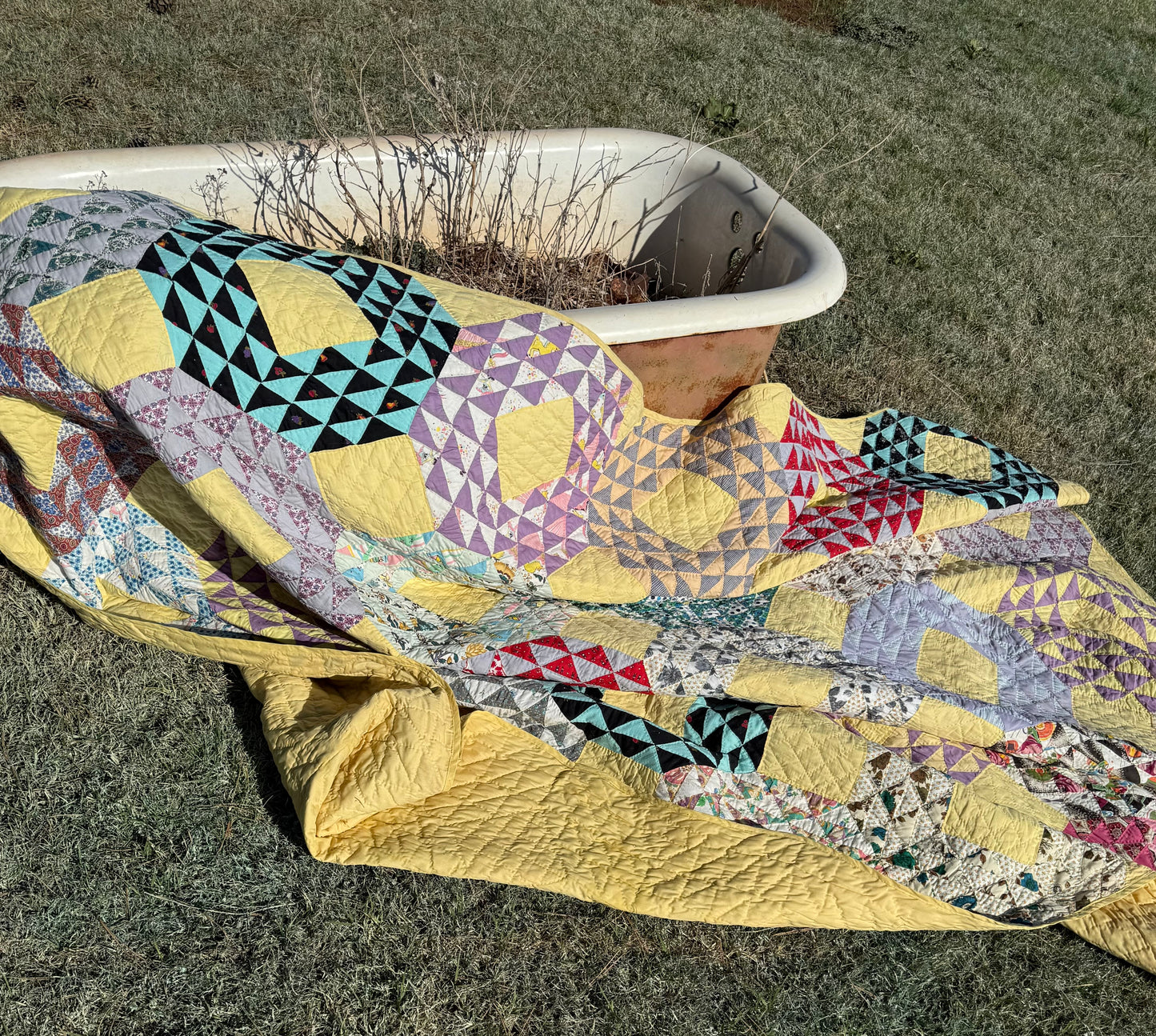 Scrappy Ocean Waves Quilt
