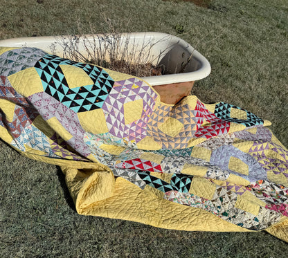 Scrappy Ocean Waves Quilt
