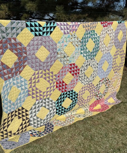 Scrappy Ocean Waves Quilt