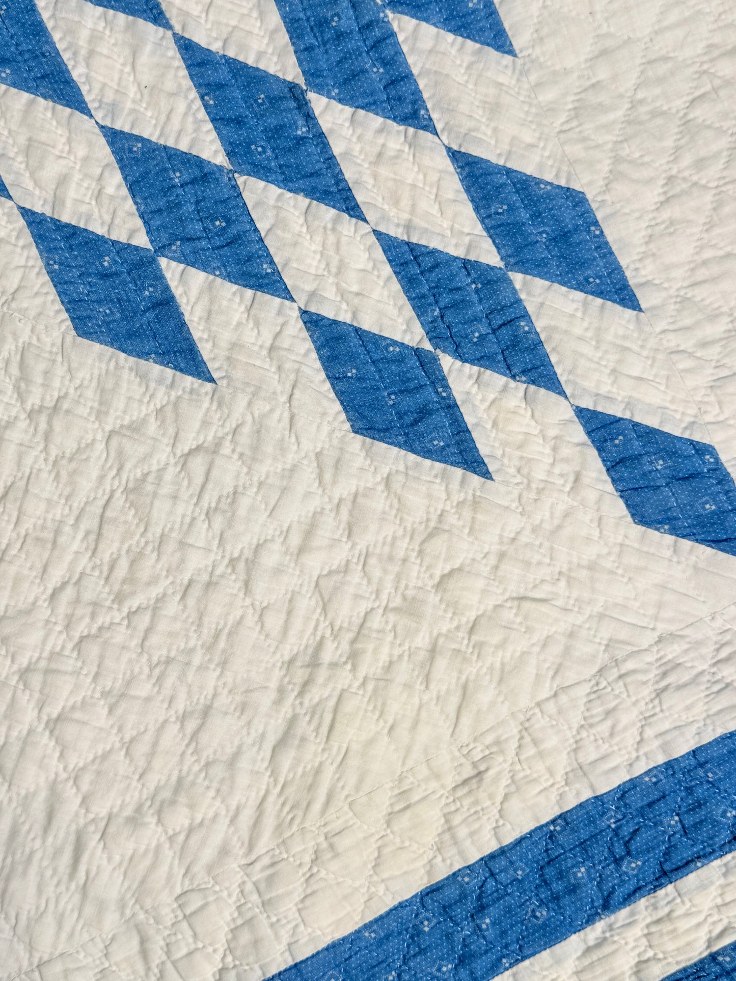 Blue and White Single Star Quilt