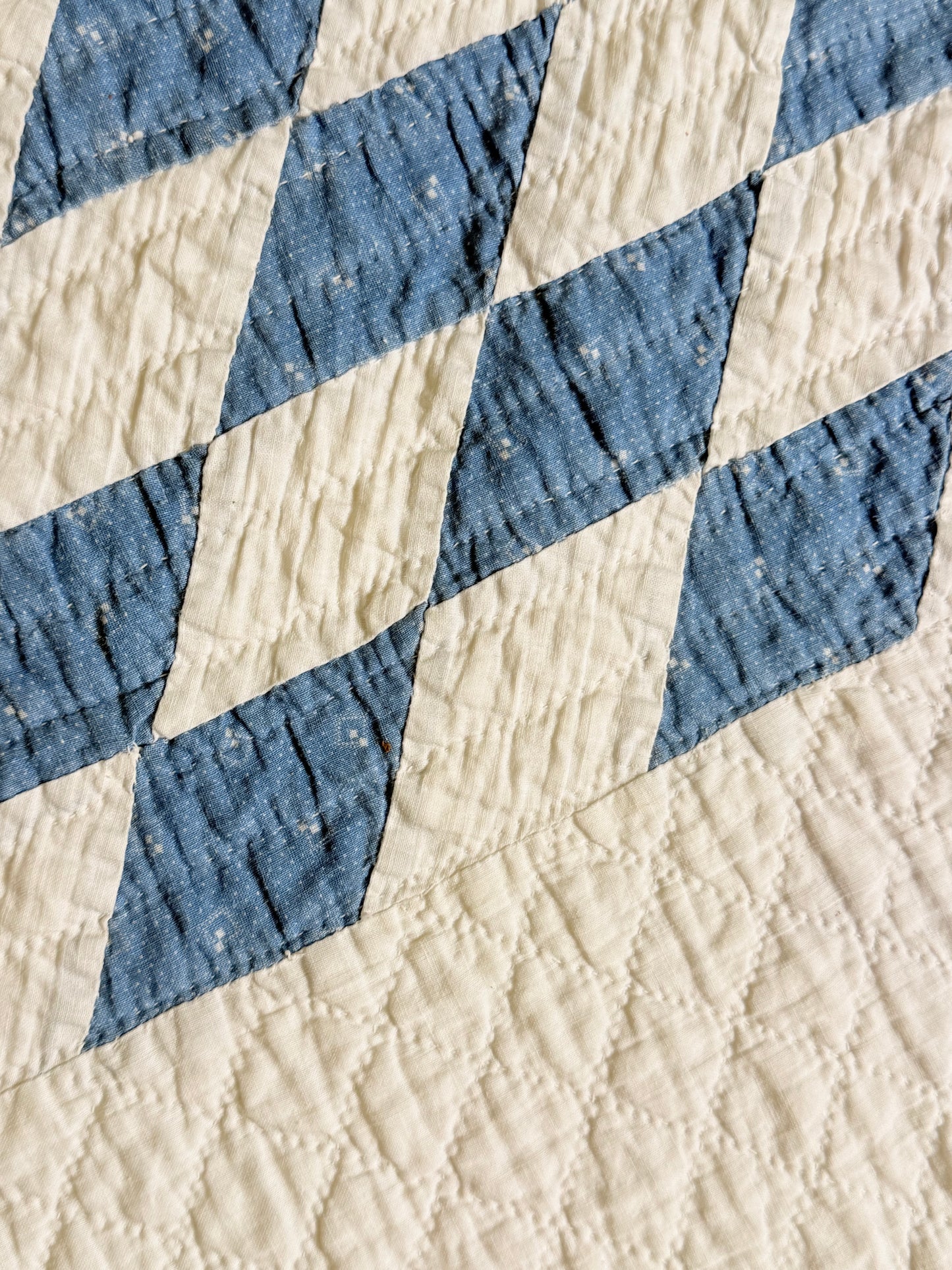Blue and White Single Star Quilt