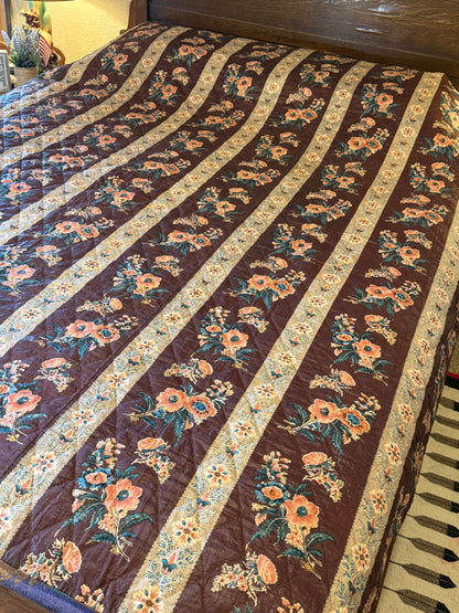 Fantastic Early Circa 1830’s Chintz Quilt