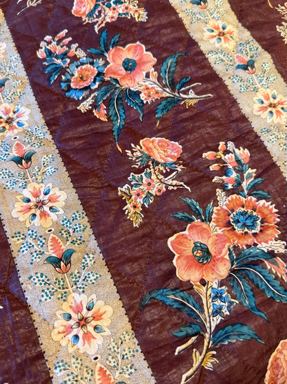Fantastic Early Circa 1830’s Chintz Quilt