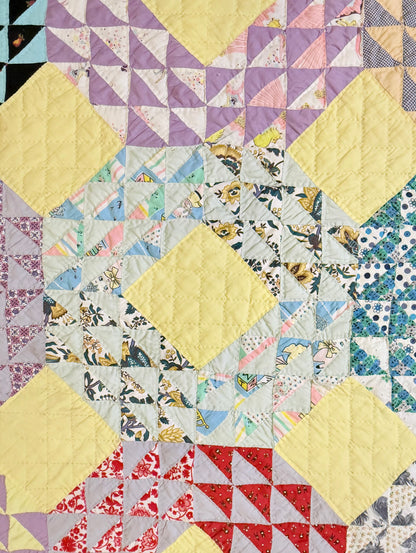 Scrappy Ocean Waves Quilt