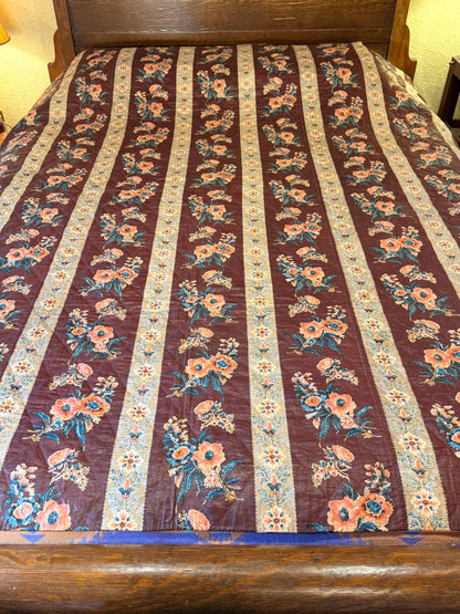 Fantastic Early Circa 1830’s Chintz Quilt