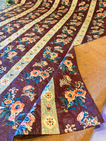 Fantastic Early Circa 1830’s Chintz Quilt