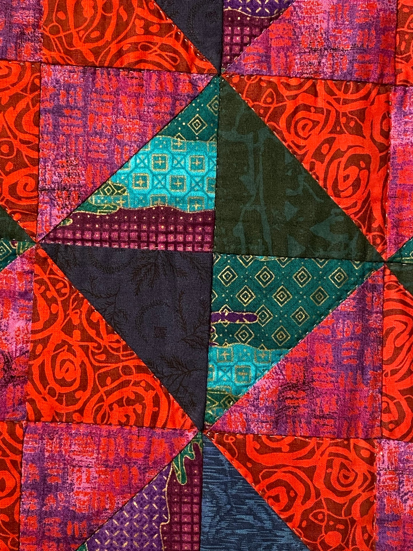 Stained Glass Crib / Wall Quilt