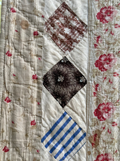 Early Shoofly Quilt with Blocks Border