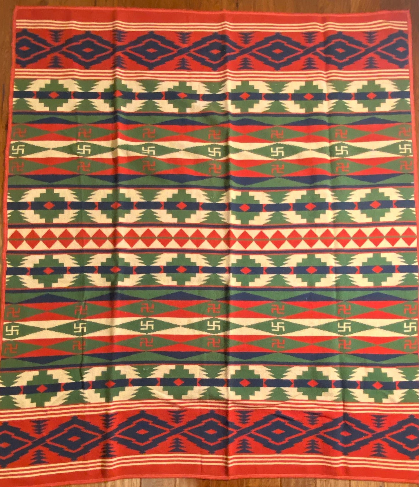 Vintage Beacon Indian Camp Southwest Blanket