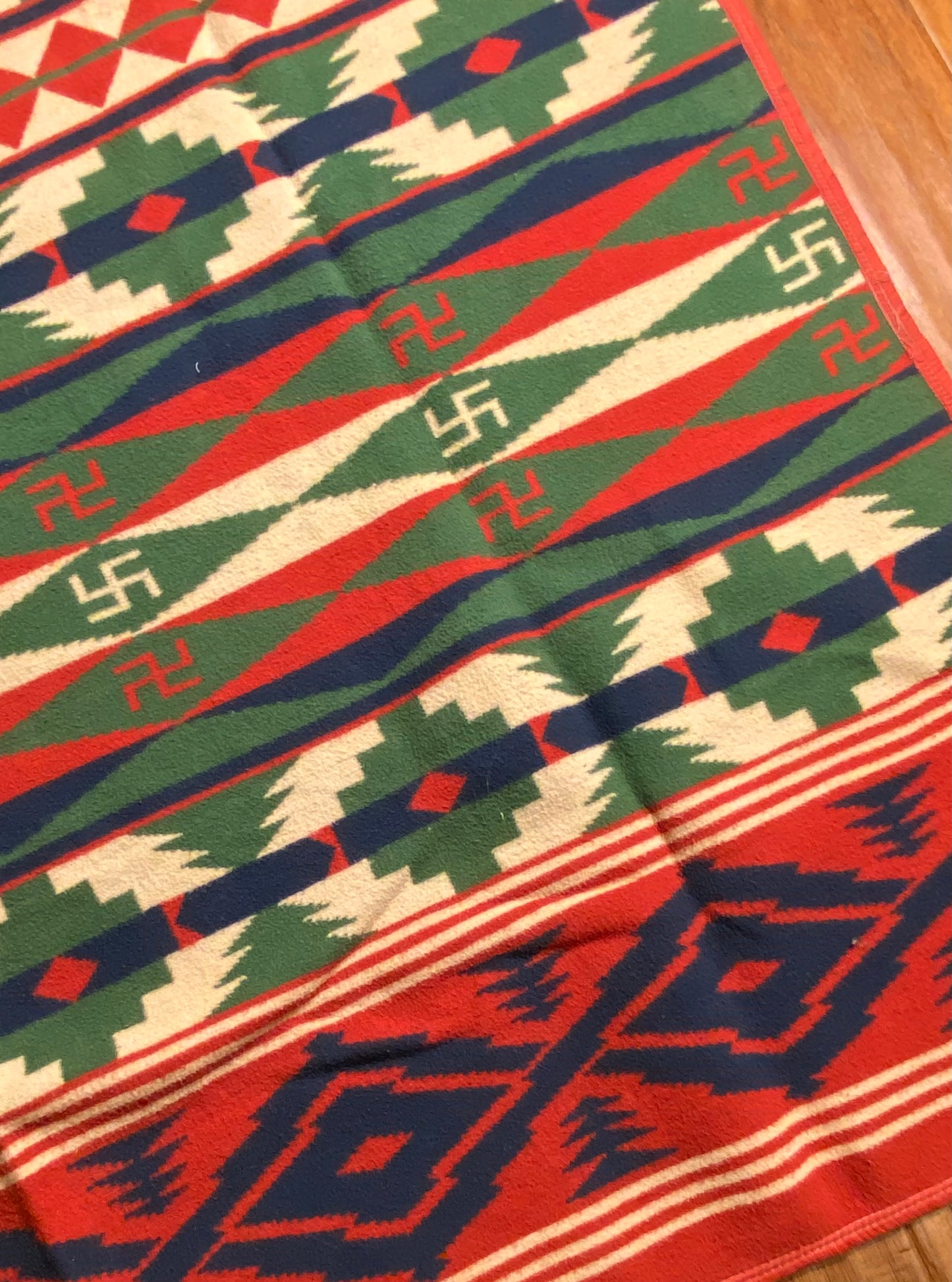 Vintage Beacon Indian Camp Southwest Blanket