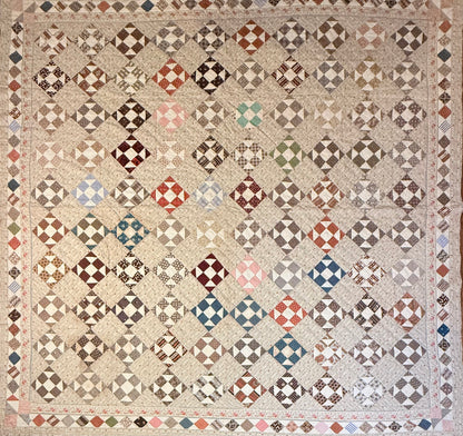 Early Shoofly Quilt with Blocks Border