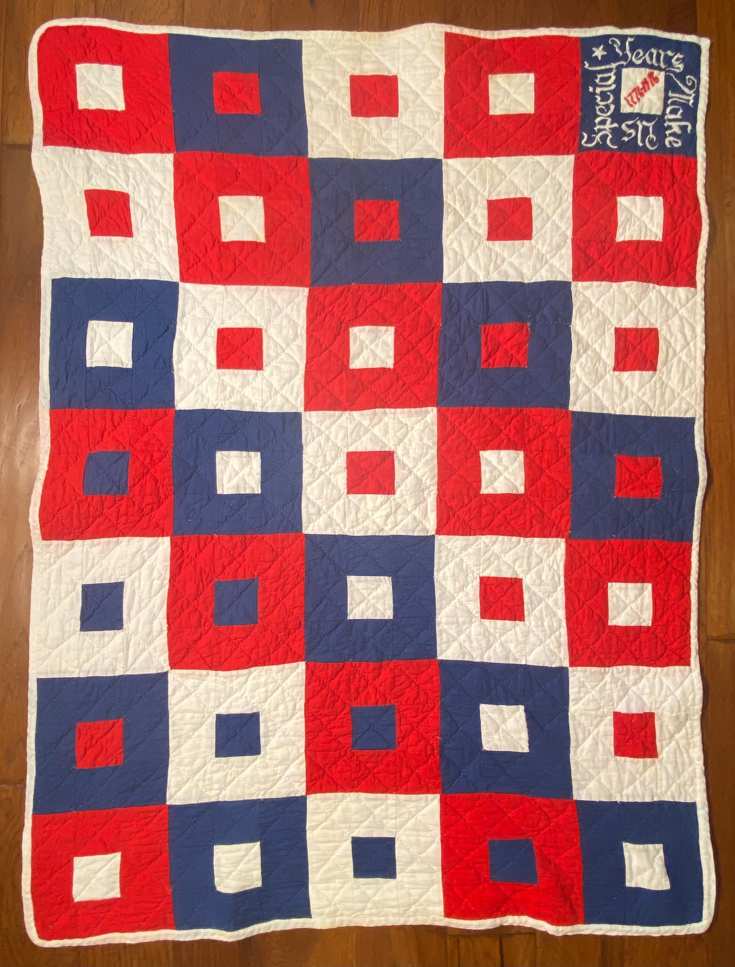 1776-1976 Bicentennial Crib Quilt - Years Make Us Special