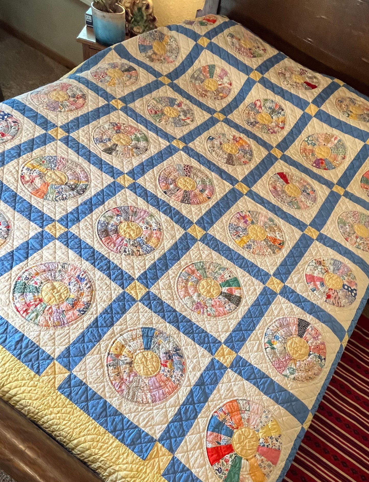 Wagon Wheel Colorful Quilt