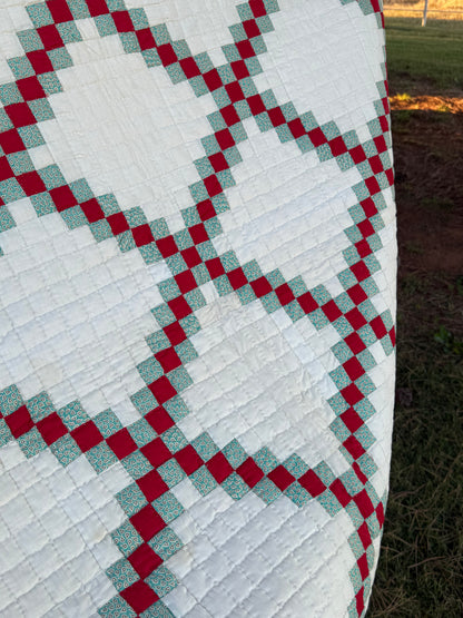 Double Irish Quilt with Cone Border