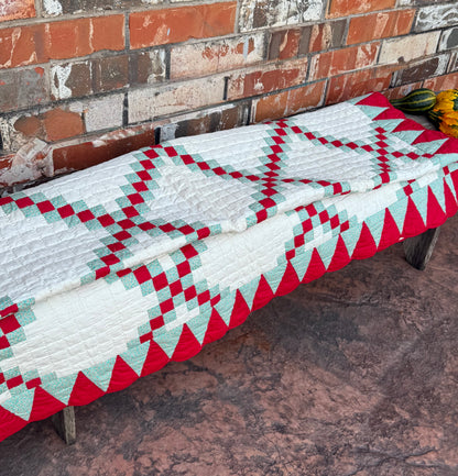 Double Irish Quilt with Cone Border