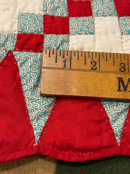 Double Irish Quilt with Cone Border