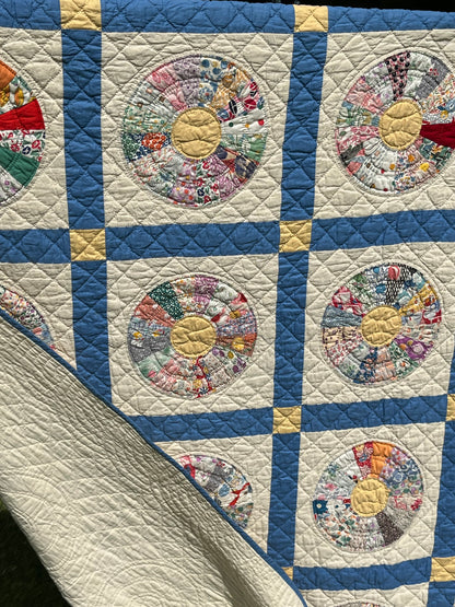 Wagon Wheel Colorful Quilt