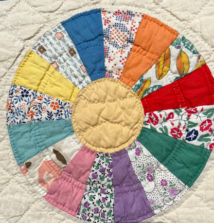 Wagon Wheel Colorful Quilt