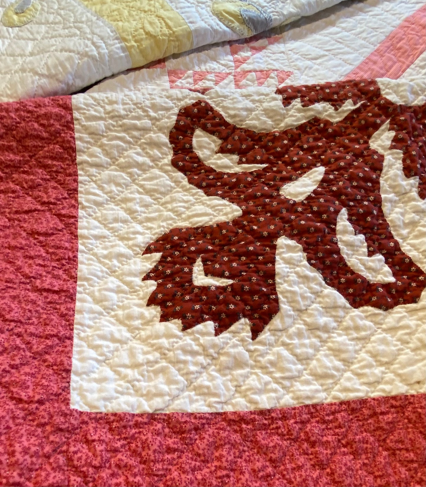 Coxcomb Crib Quilt - Applique