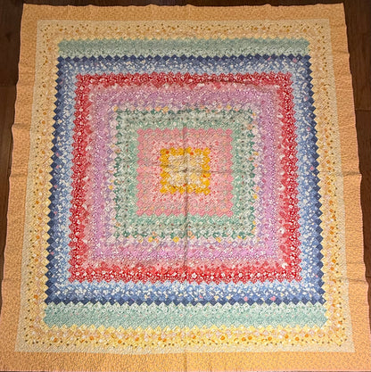 Patchwork Around the World Quilt