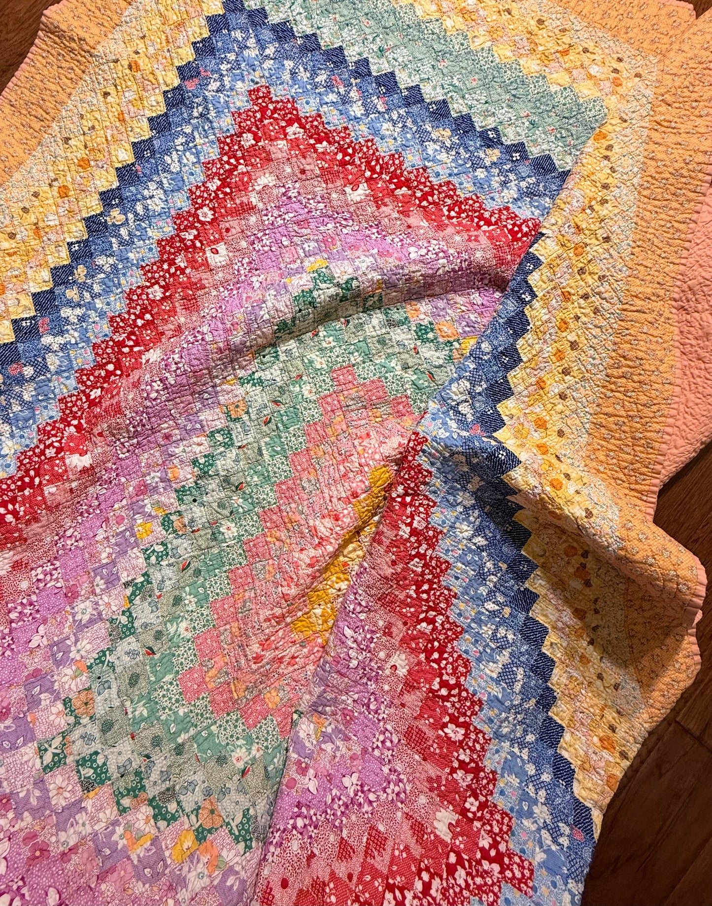 Patchwork Around the World Quilt