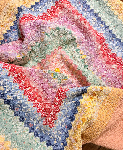 Patchwork Around the World Quilt
