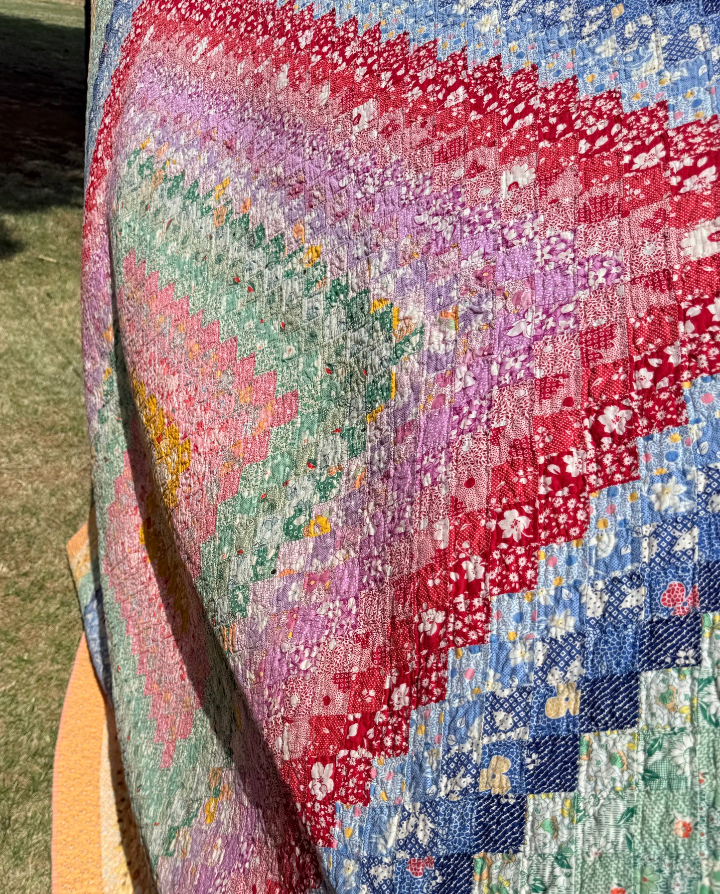 Patchwork Around the World Quilt