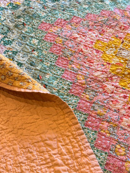 Patchwork Around the World Quilt
