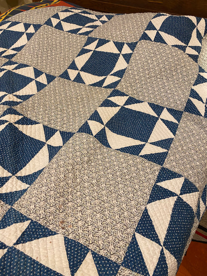 Blues Mosaic Variant Quilt