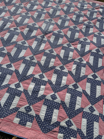 Anchors Aweigh Patriotic Quilt