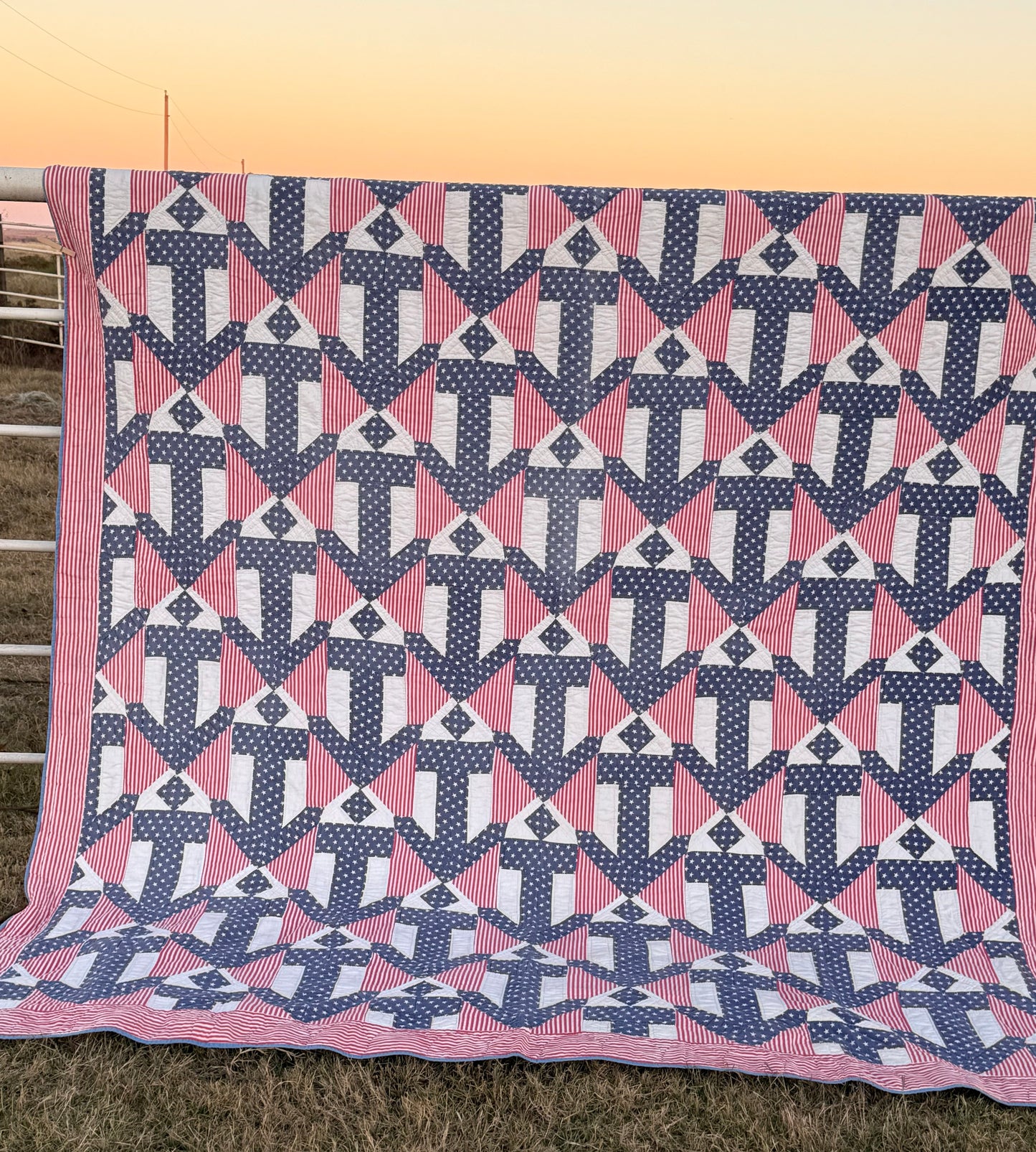 Anchors Aweigh Patriotic Quilt