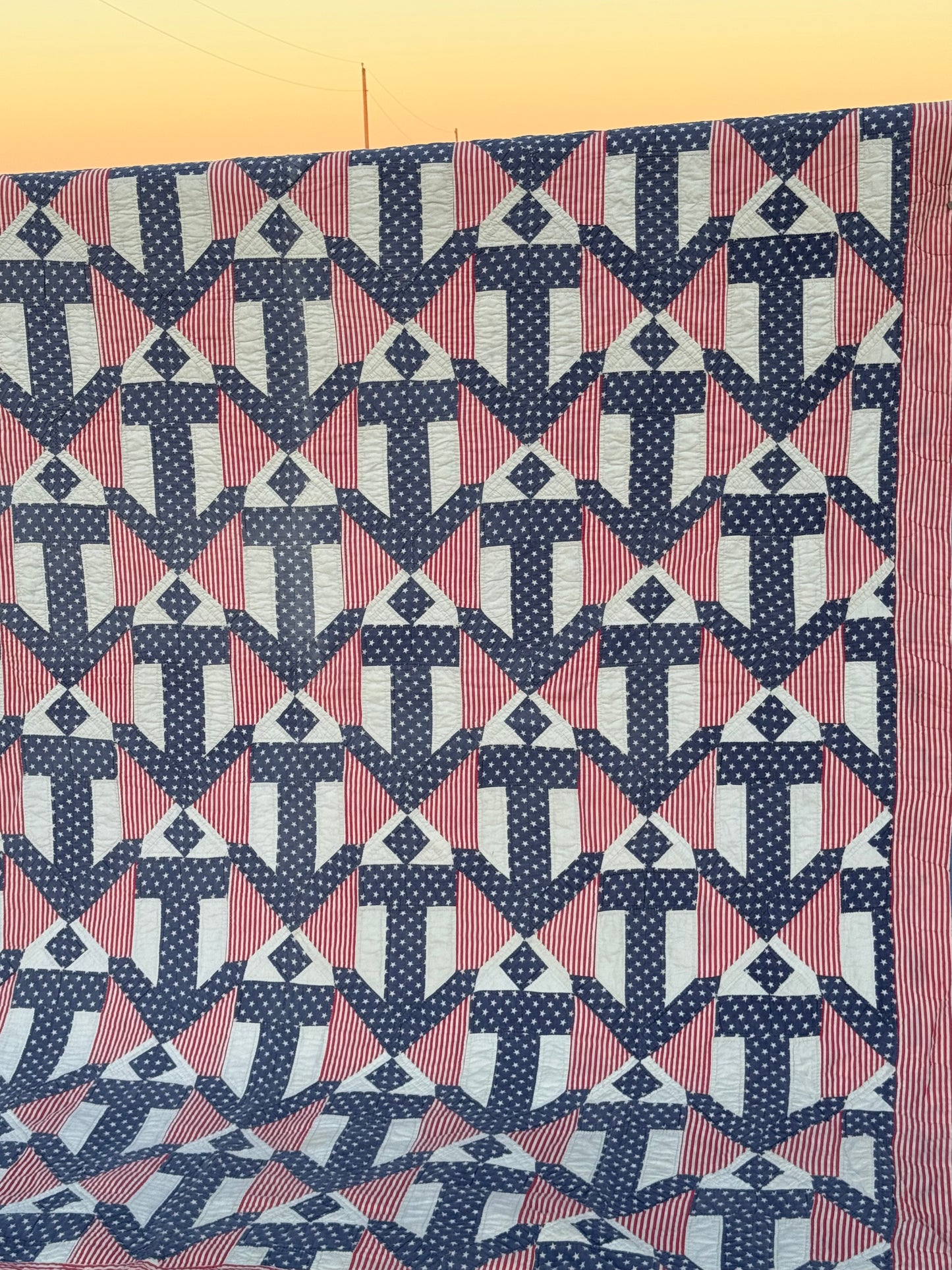 Anchors Aweigh Patriotic Quilt