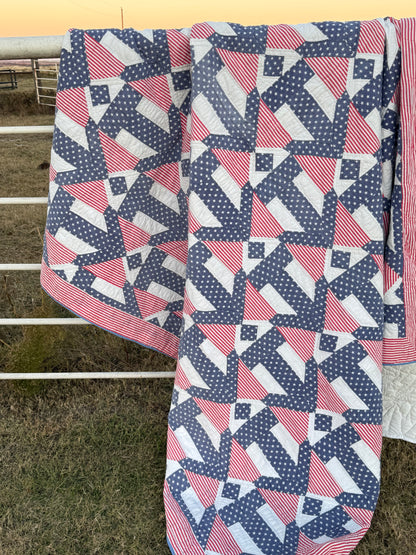 Anchors Aweigh Patriotic Quilt
