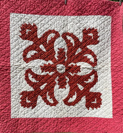 Coxcomb Crib Quilt - Applique