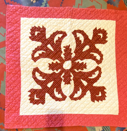 Coxcomb Crib Quilt - Applique