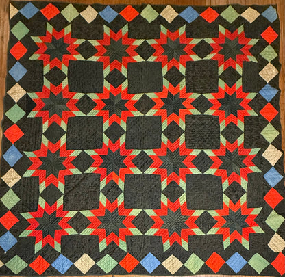 Outstanding Touching Star in a Star Quilt