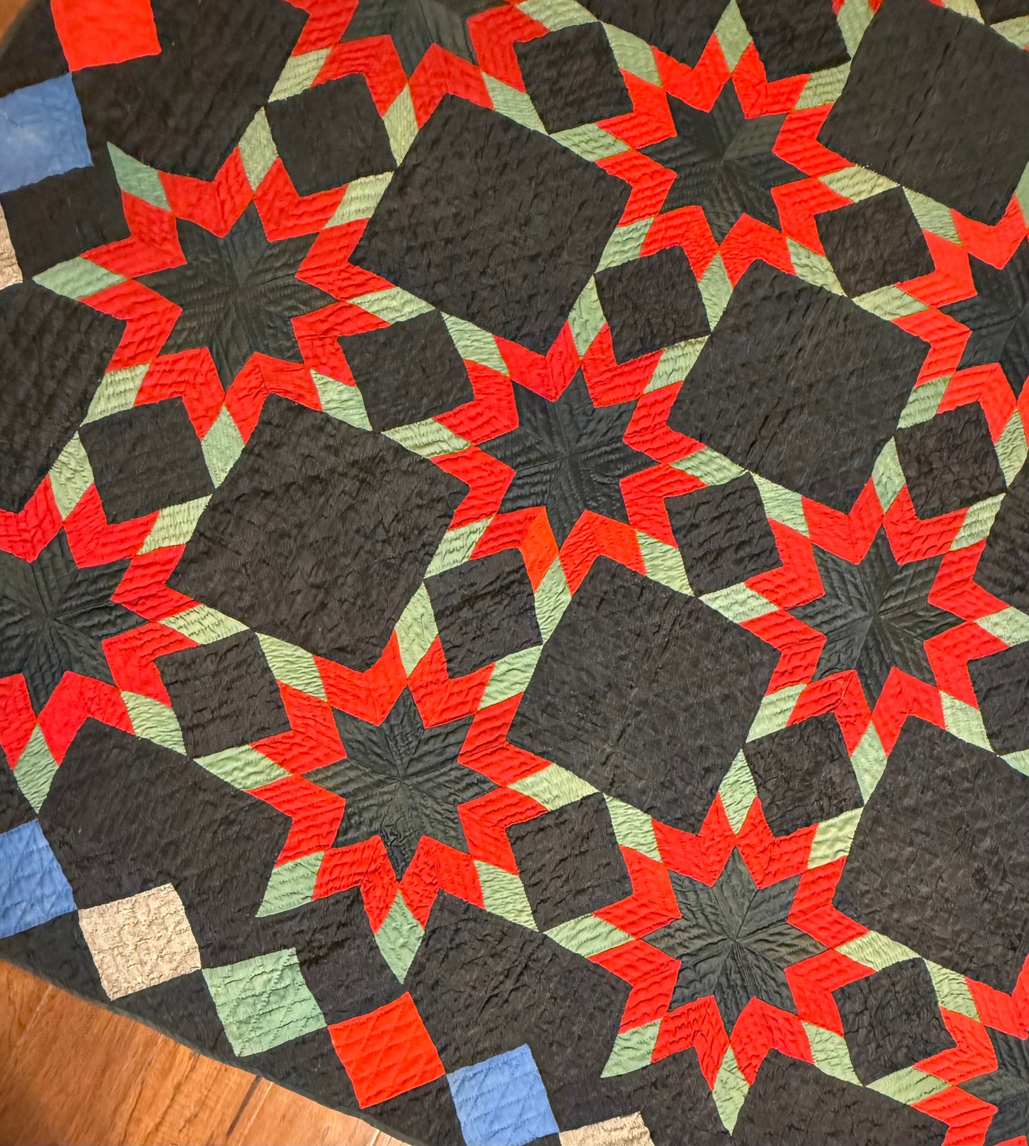 Outstanding Touching Star in a Star Quilt