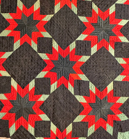 Outstanding Touching Star in a Star Quilt