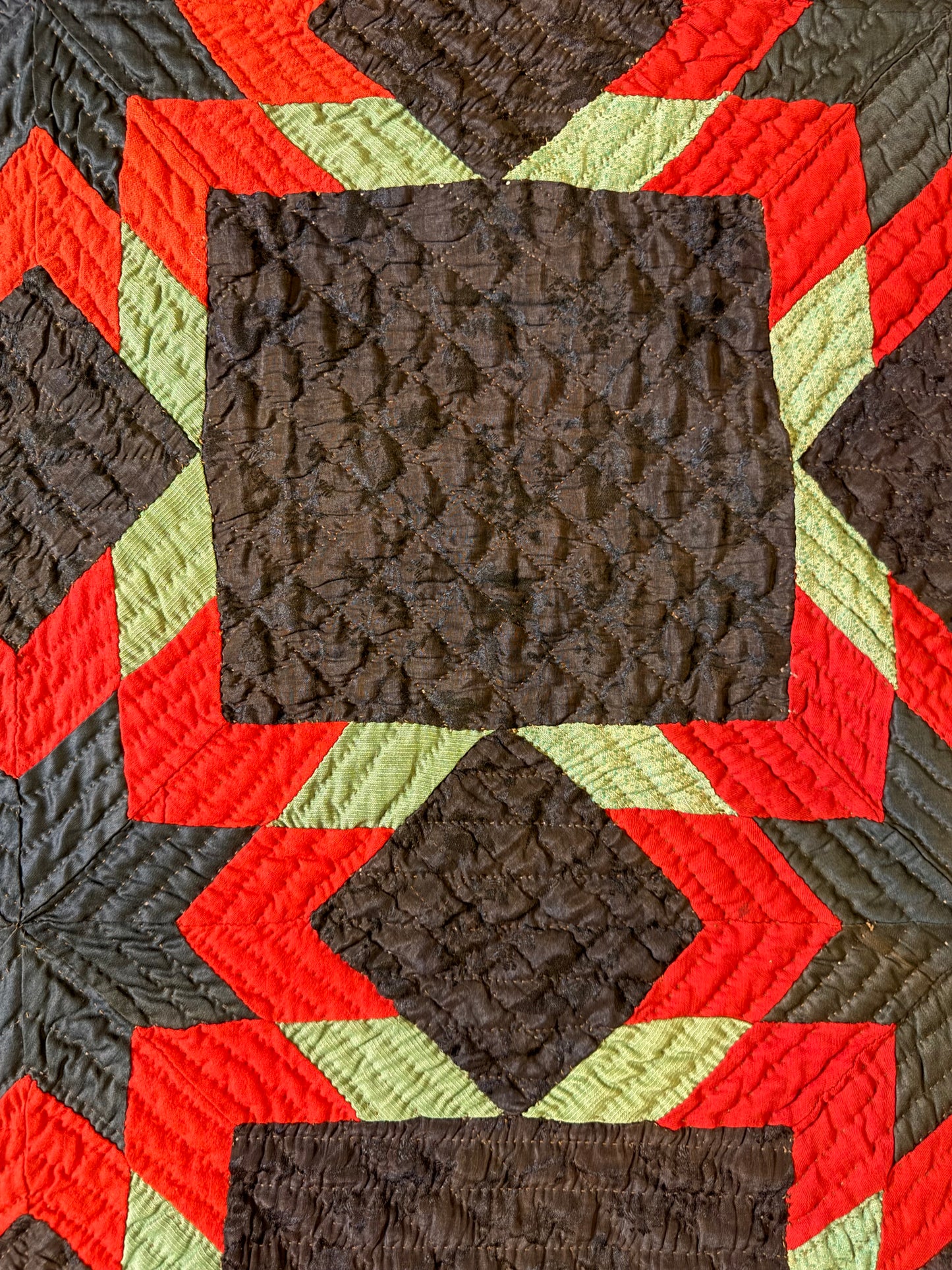 Outstanding Touching Star in a Star Quilt