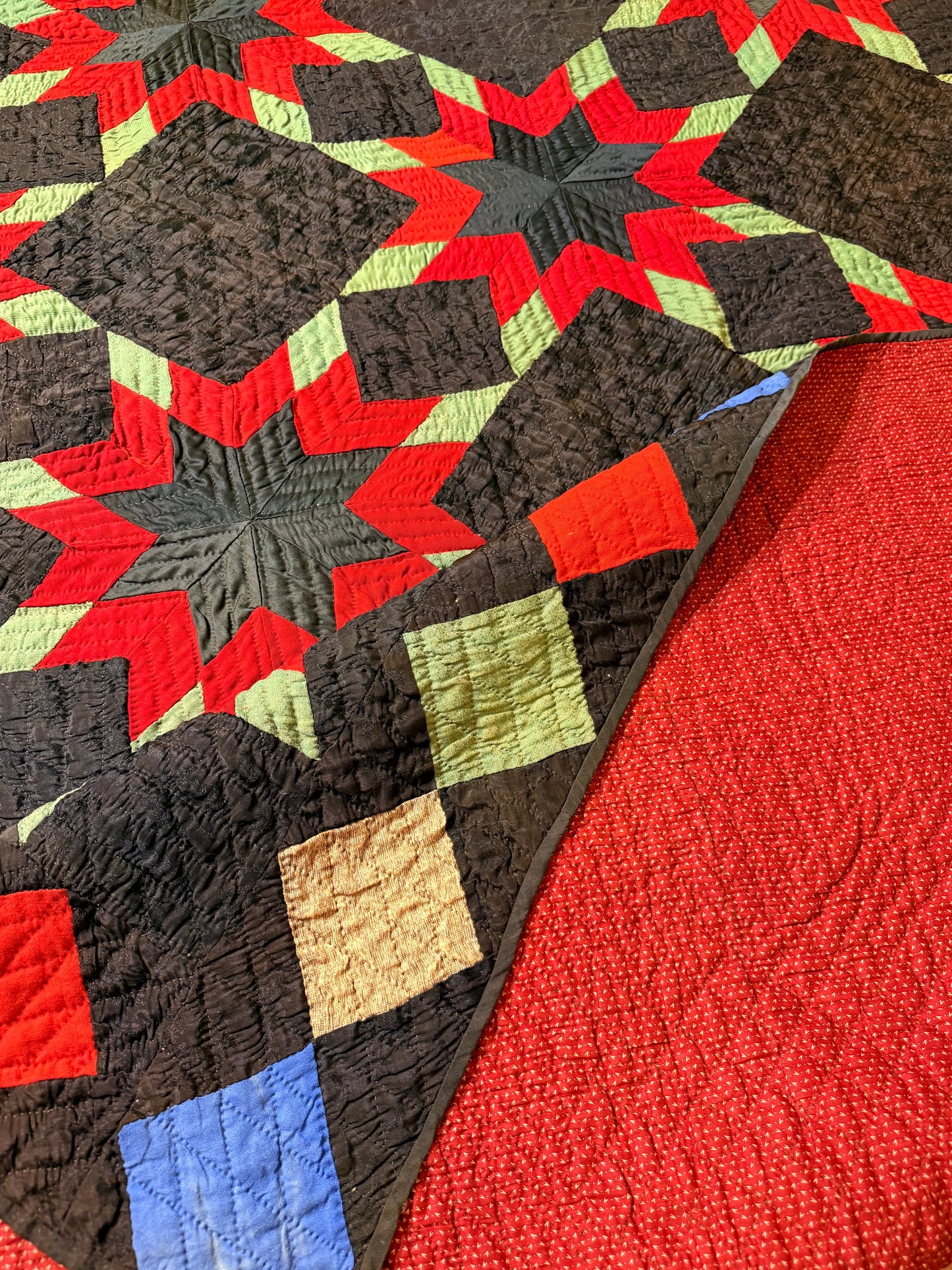 Outstanding Touching Star in a Star Quilt