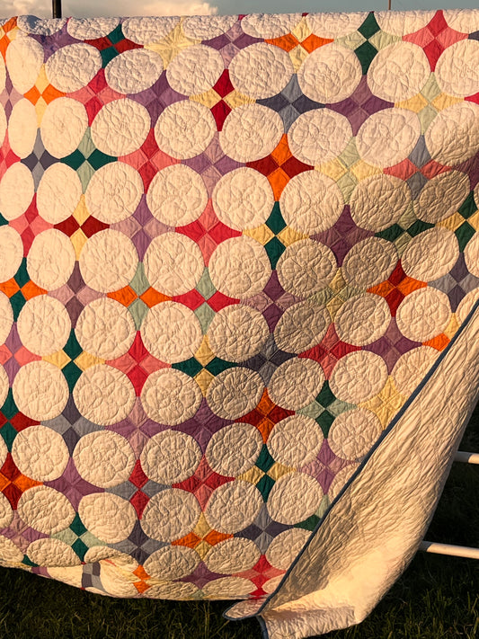 Jobs Tears Colorful Quilt in Solids