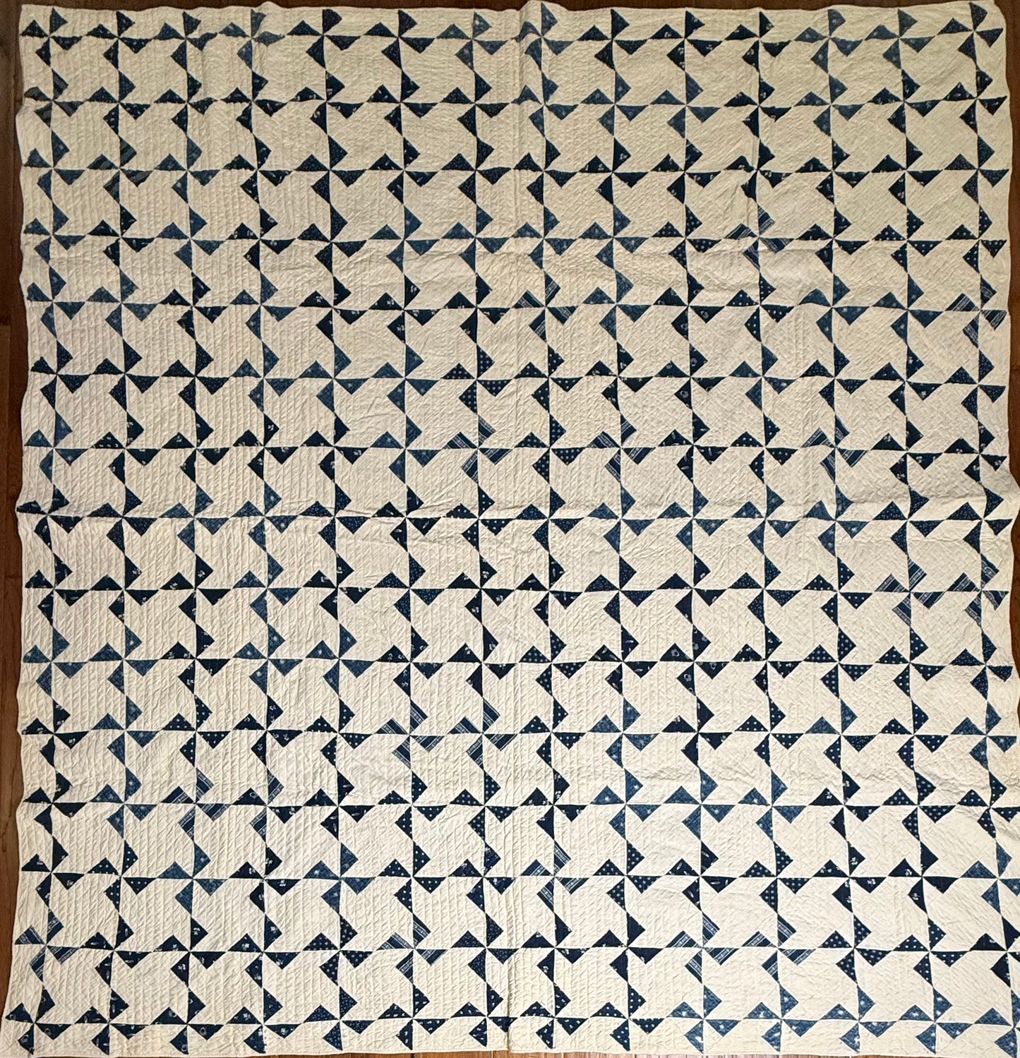 Indigo Mini Pinwheels Quilt